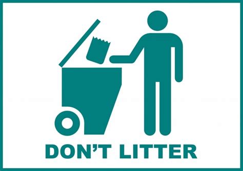 basura signage|please don't litter.